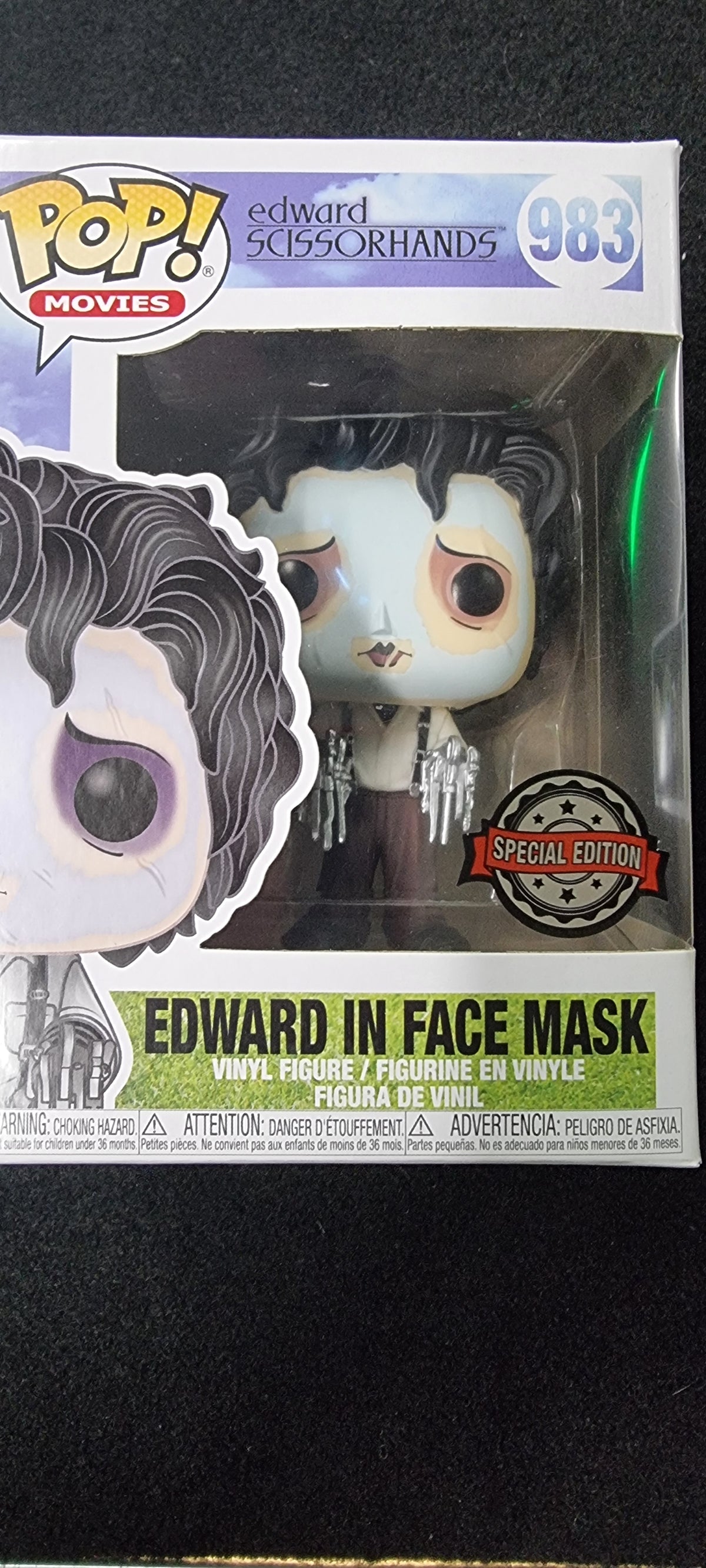 FUNKO POP EDWARD SCISSORHANDS EDWARD IN FACE MASK #983