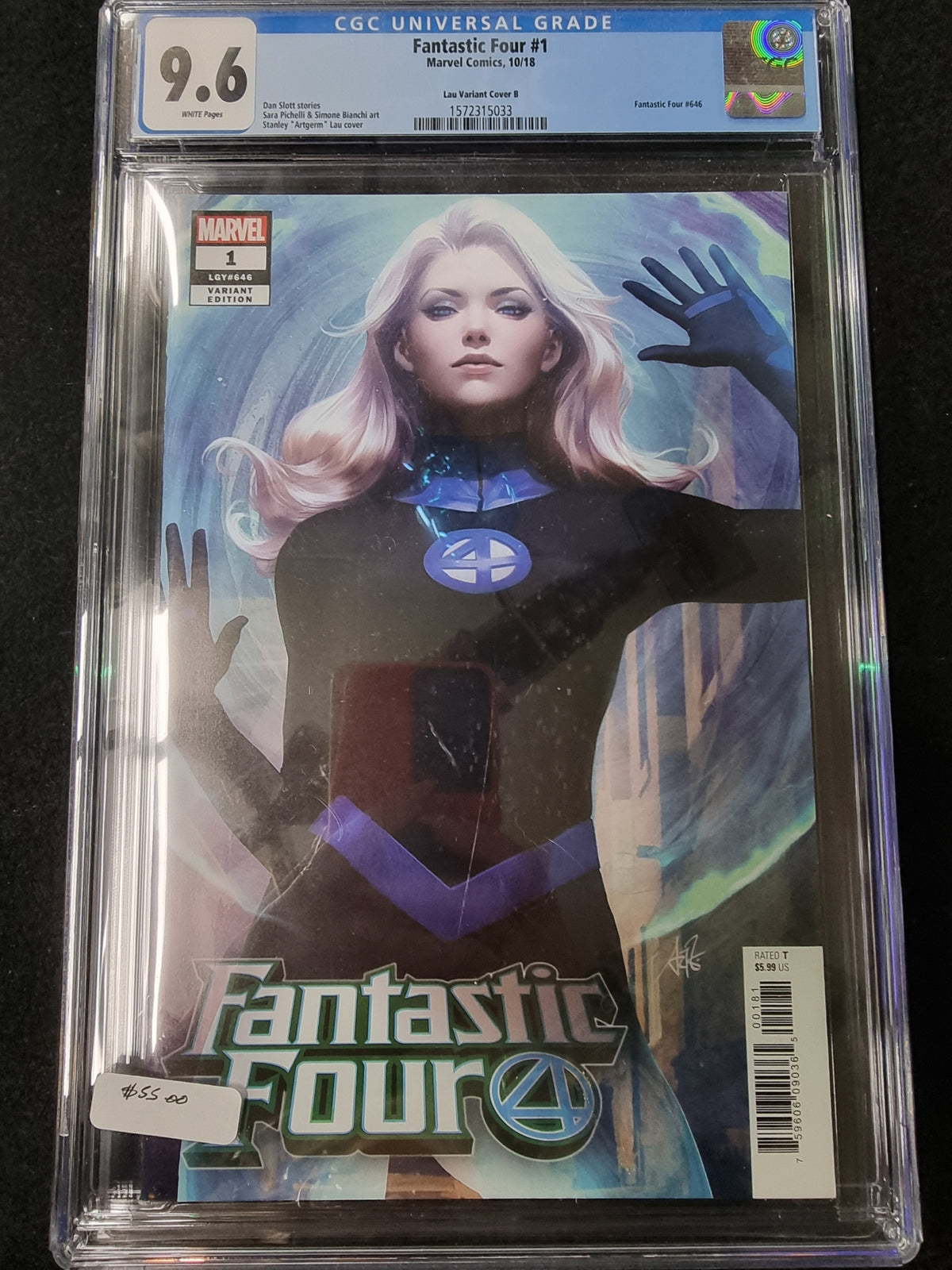 Fantastic Four (2018) #1 CGC 9.6 Artgerm Invisible Woman Variant Cover