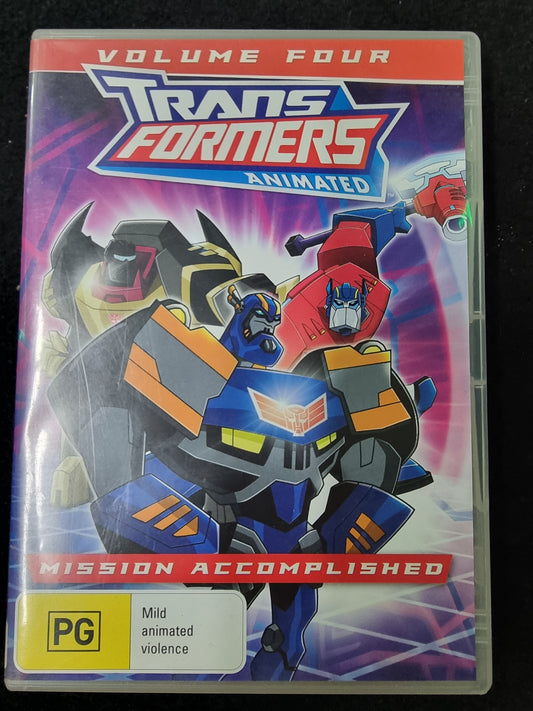 TRANSFORMERS ANIMATED VOLUME FOUR MISSION ACCOMPLISHED DVD