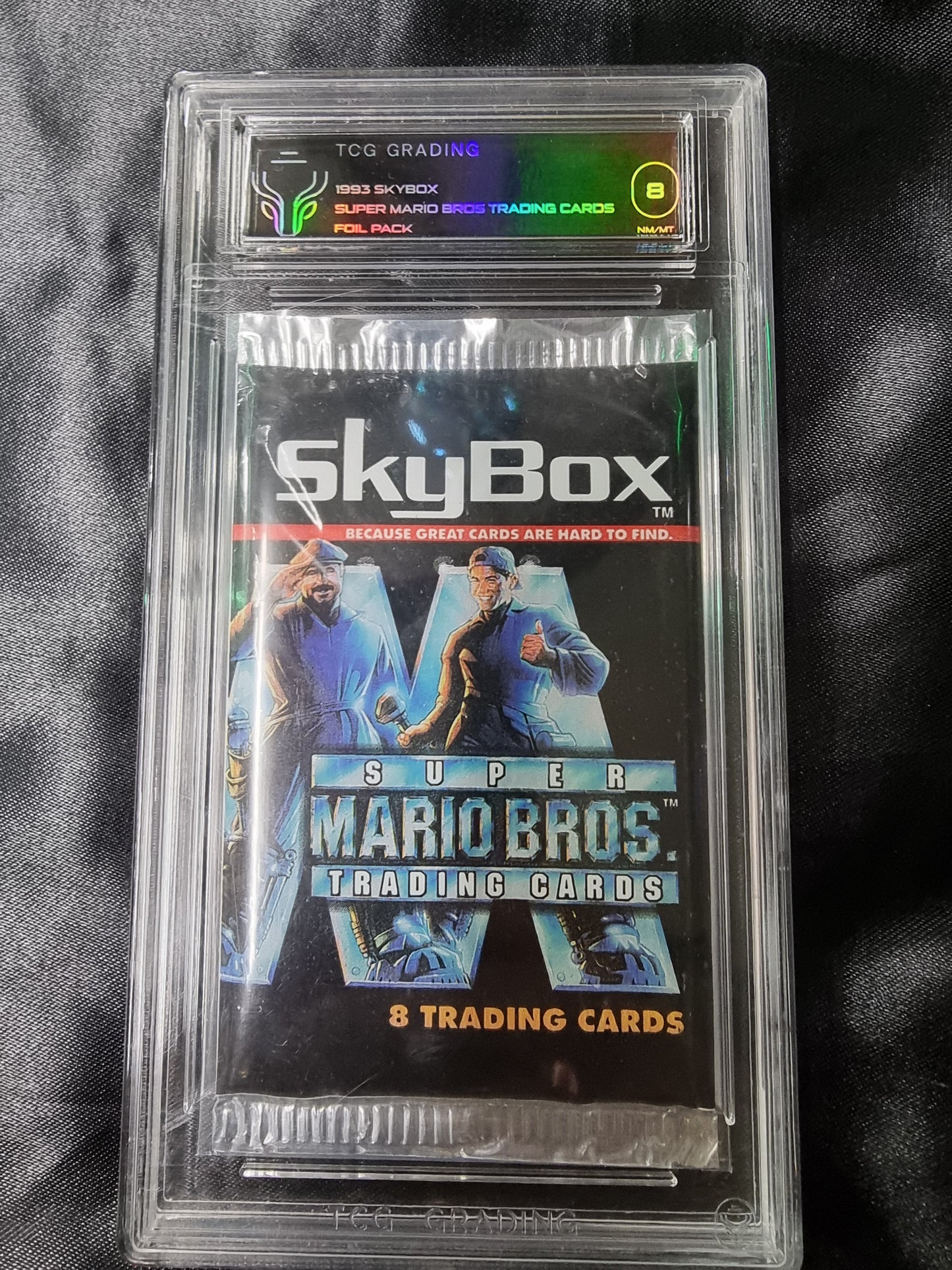 Vtg 1993 Super Mario Bros l Skybox Trading Card Single Pack New Sealed TGC 8 NM