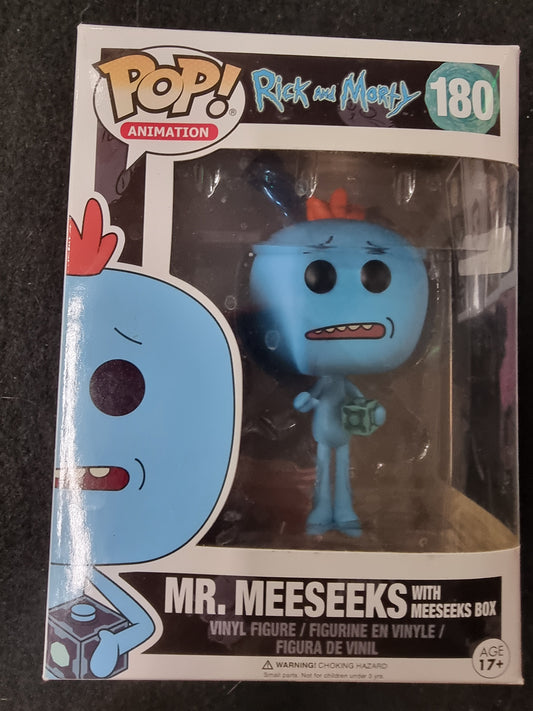 FUNKO POP RICK AND MORTY MR.MEESEEKS WITH MEESEEKS BOX #180