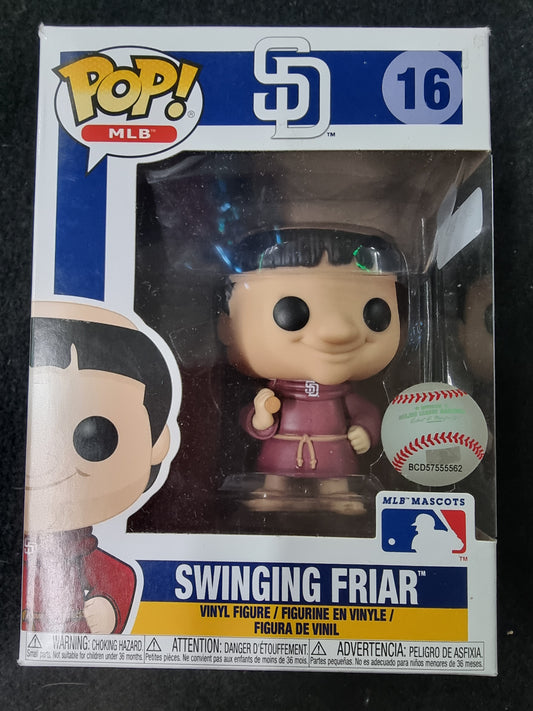 FUNKO POP SD MLB MASCOTS SWINGING FRIAR #16