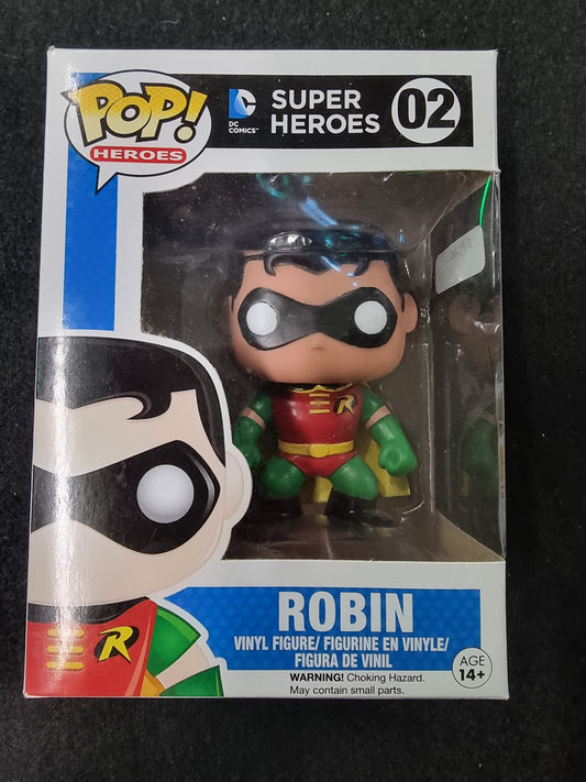 FUNKO POP DC SUPER HEROES ROBIN #02 Captain Comics and Collectables Pty Ltd