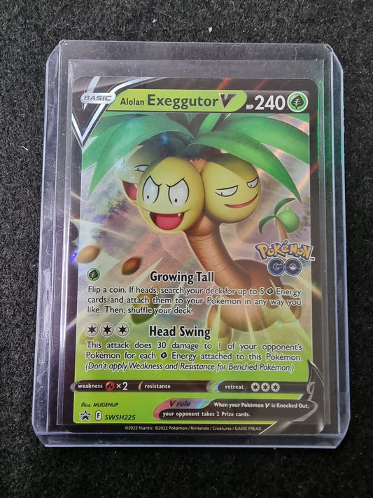 Exeggutor v swsh225 Pokemon Alolan Exeggutor V SWSH Black Star Promo SWSH225