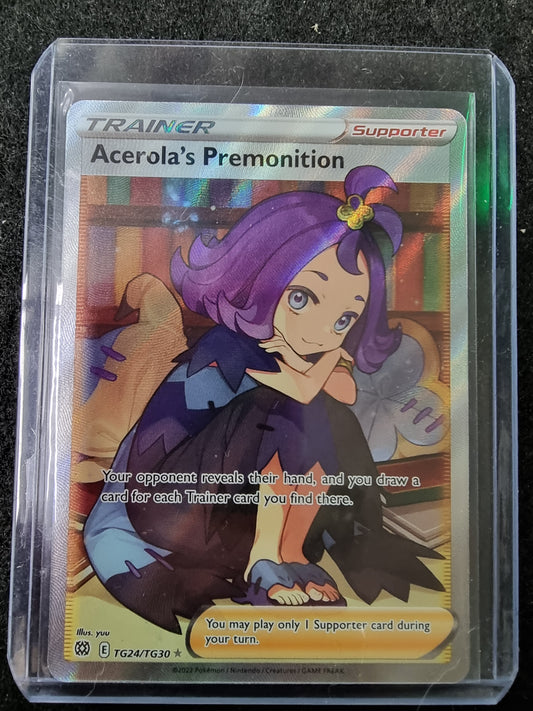 Acerola's Premonition TG24/TG30 - NM Pokémon Brilliant Stars Trainer Galler