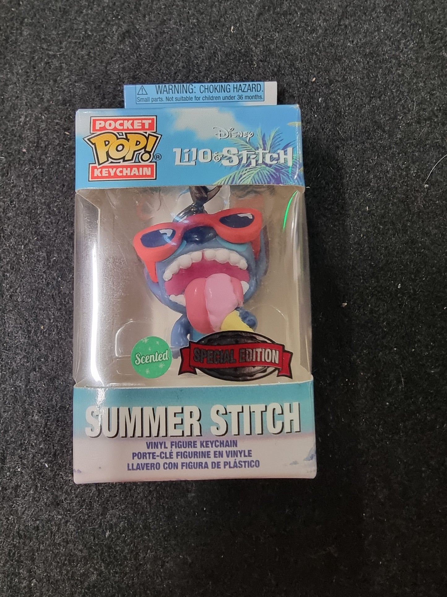 POCKET POP DISNEY LILO & STITCH KEYCHAIN SUMMER STITCH SPECIAL EDITION