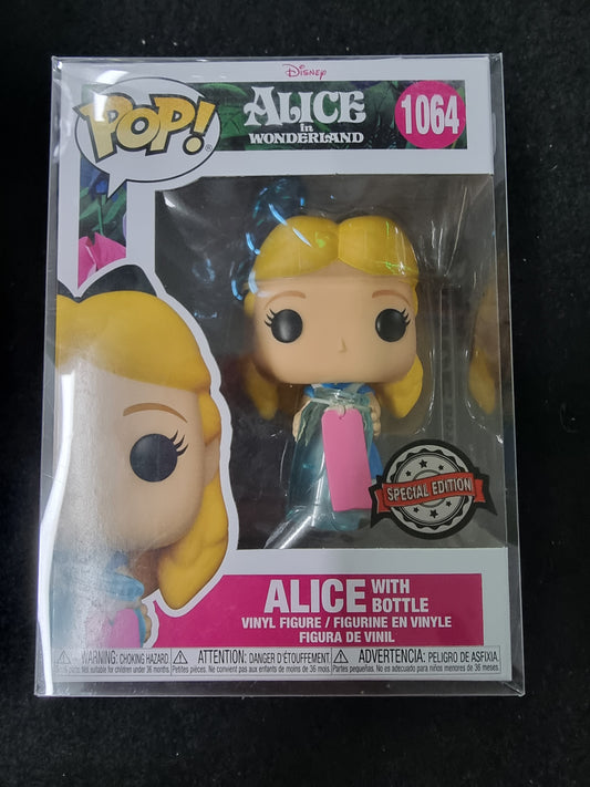 FUNKO POP DISNEY ALICE IN WONDERLAND ALICE WITH BOTTLE #1064 SPECIAL EDITION