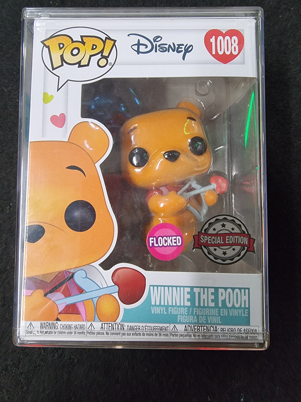 FUNKO POP DISNEY WINNIE THE POOH FLOCKED SPECIAL EDITION #1008
