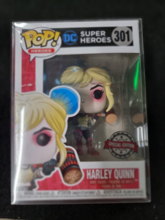 FUNKO POP DC SUPERHEROES HARLEY QUINN #301 SPECIAL EDITION