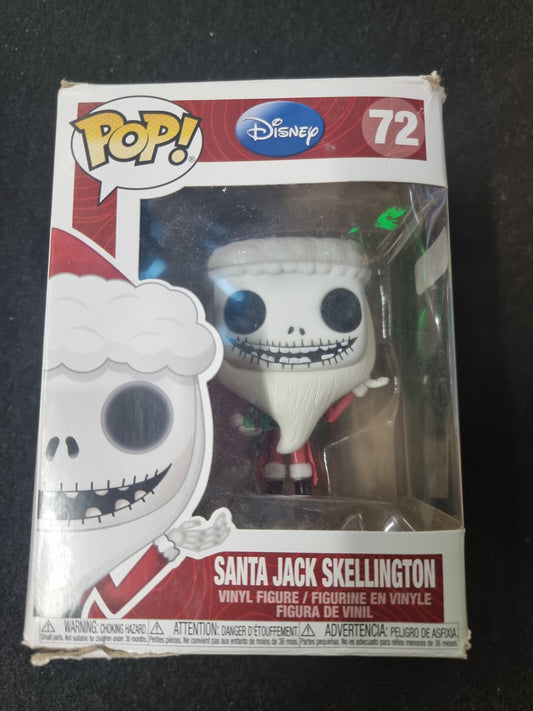 FUNKO POP DISNEY SANTA JACK SKELLINGTON #72