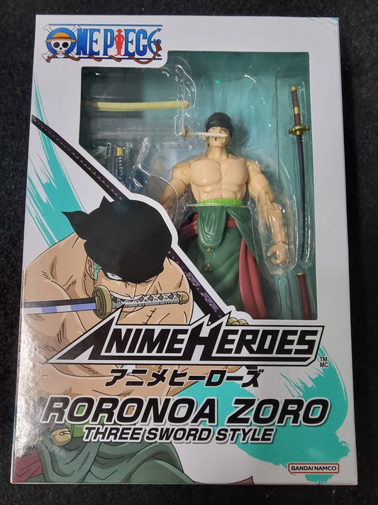 ONE PIECE ANIME HEROES RORONOA ZORO TREE SWORD STYLE FIGURE