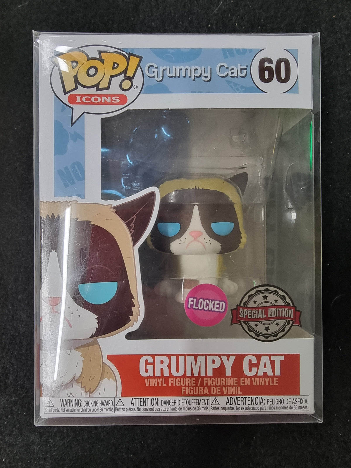 FUNKO POP GRUMPY CAT FLOCKED SPECIAL EDITION #60