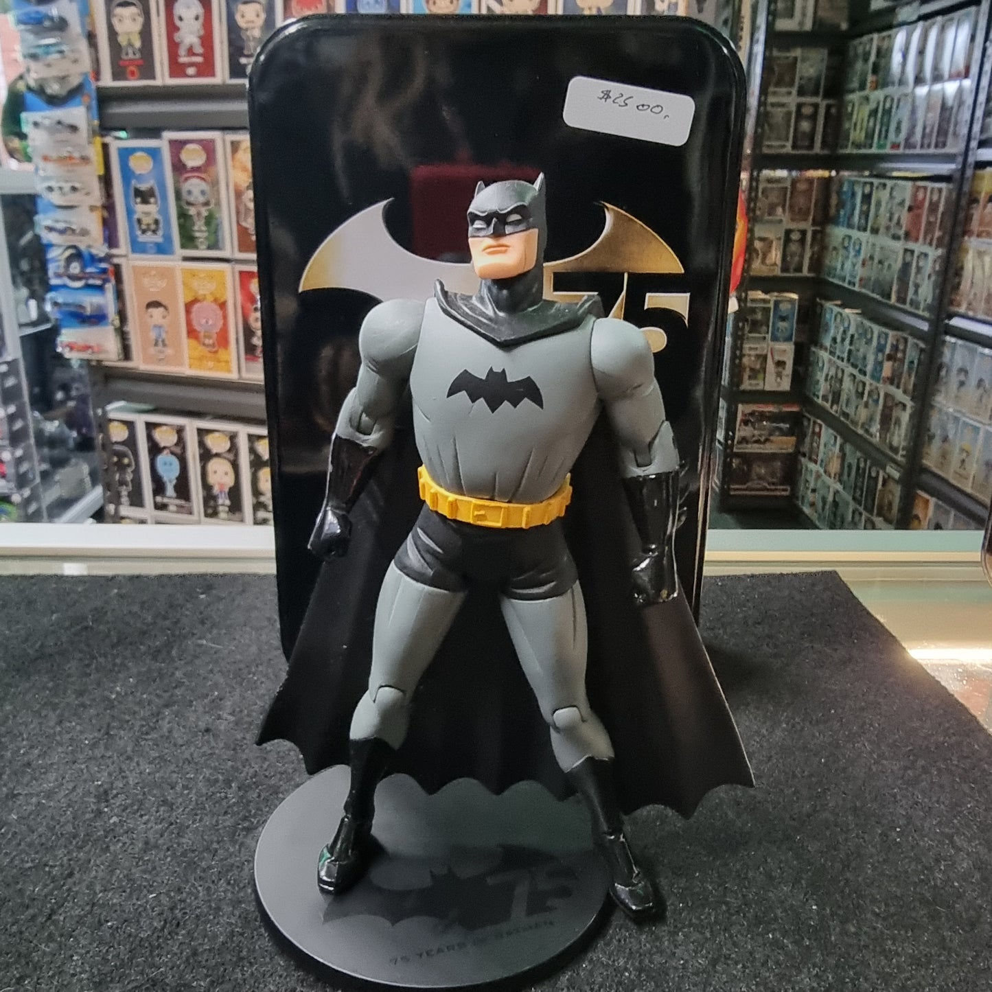 Batman 75 Years Of Batman figure and Tin Case FIG 1