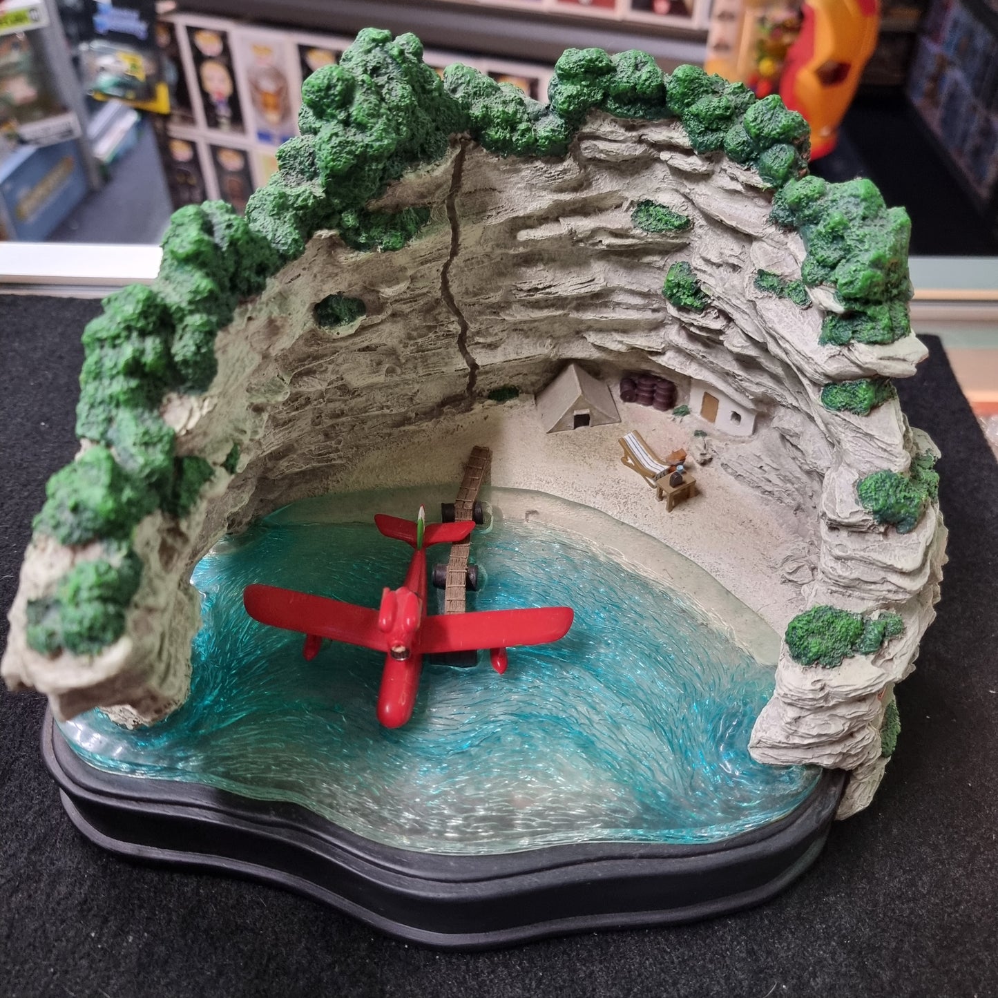 Ghibli Porco Rosso Light Up Sound Diorama Porco's Hideout LED sound of waves