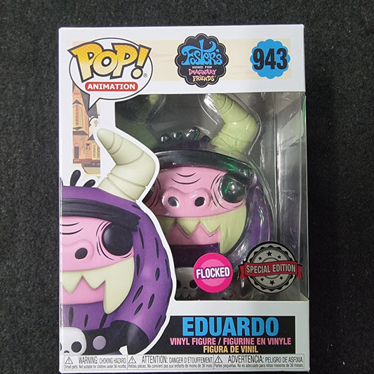 FUNKO POP FOSTER'S HOME FOR MY IMAGINARY FRIENDS EDUARDO FLOCKED SPECIAL EDITION #943