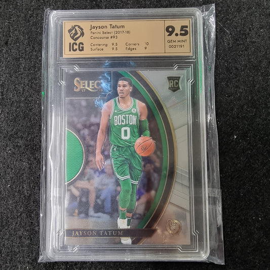 Jayson Tatum RC 2017-18 Select Prizms Scope IGS 9.5 GEM MINT