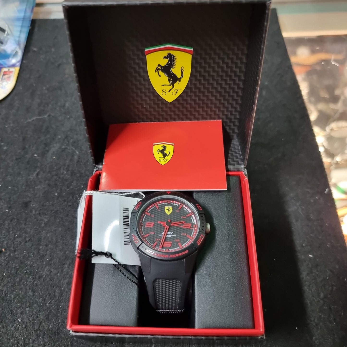Scuderia Ferrari Apex Black Silicone Men's Watch - 830747