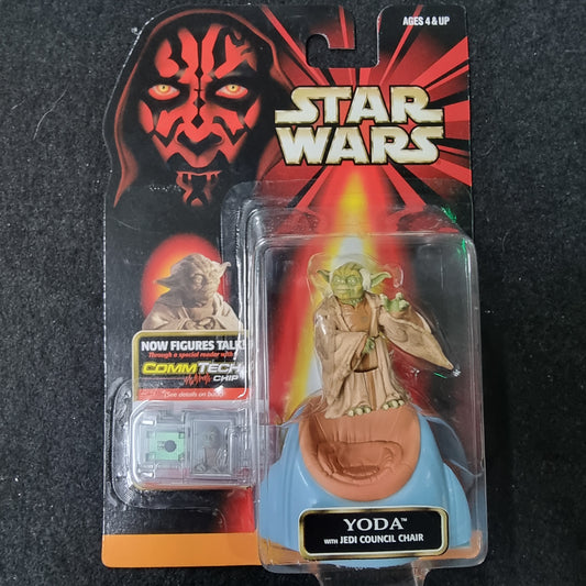 Star Wars Episode 1 The Phantom Menace Yoda 3.75" Action Figure 1998 Hasbro
