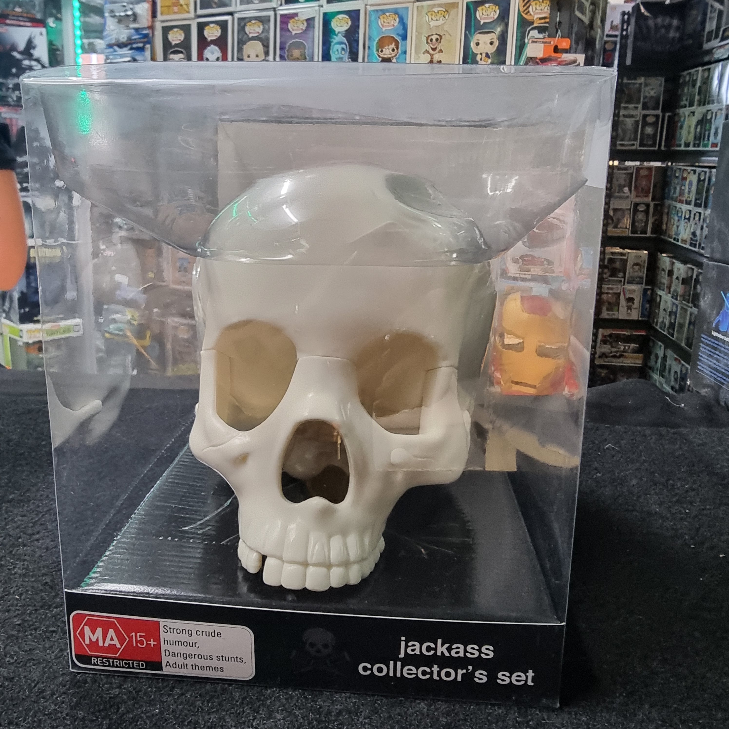 Jackass Collector Skull Box Set Of DVD'S. Rare – Captain