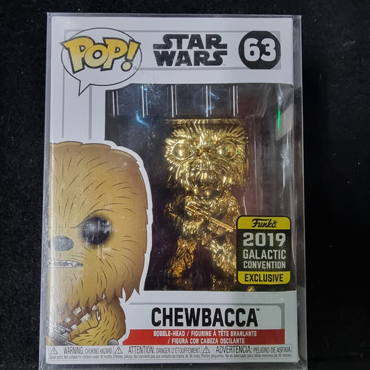 FUNKO POP STAR WAR CHEWBACCA 2019 GALACTIC CONVENTION EXCLUSIVE #63 Captain Comics and Collectables Pty Ltd