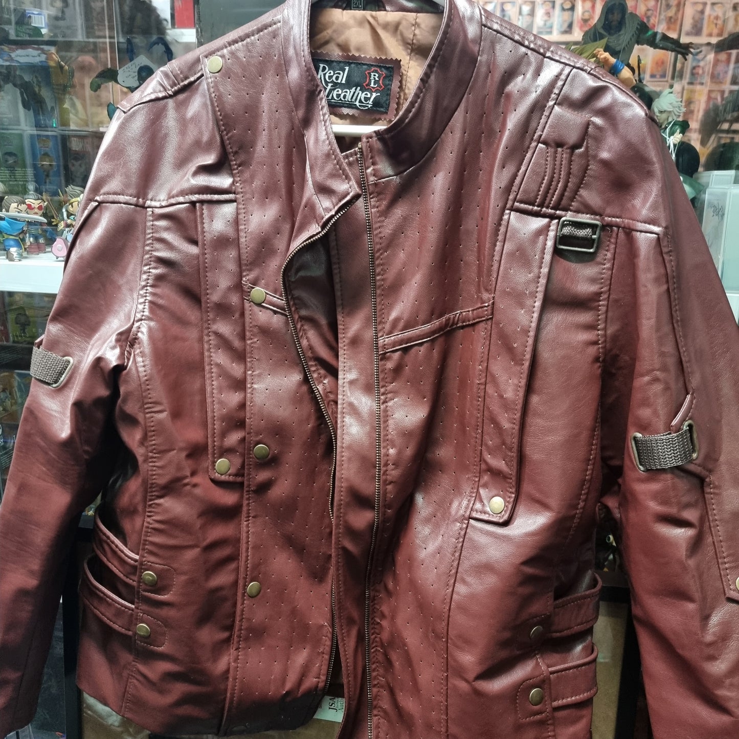Guardians Of The Galaxy,Peter Quill,Star Lord,Chris Pratt ,leather Jacket