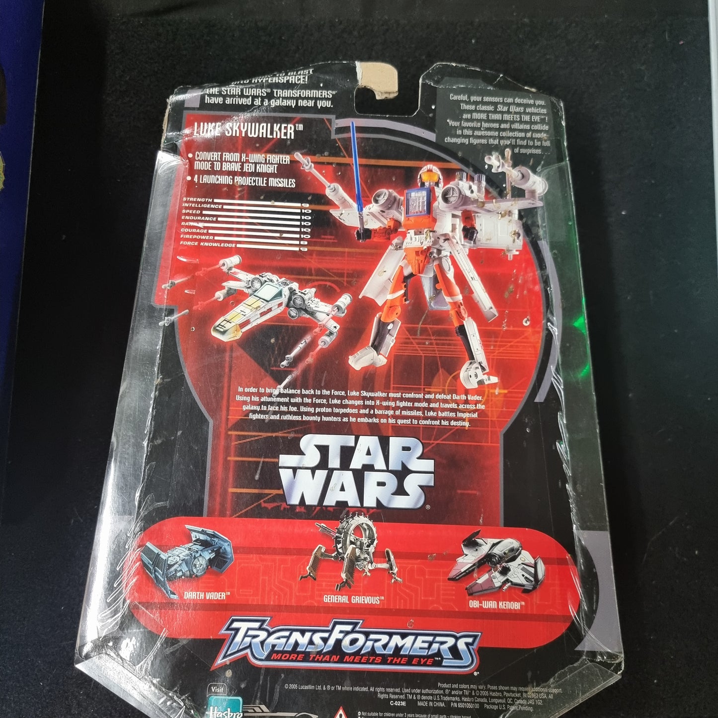 STAR WARS TRANSFORMERS LUKE SKYWALKER X-WING FIGHTER