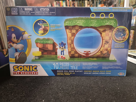 Sonic The Hedgehog Green Hill Zone Playset with 2.5" Sonic Action Figure