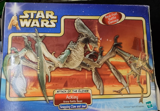 Star Wars Attack Of The Clones Acklay Arena Battle Beast Snapping Claw and Jaw