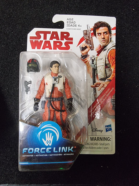 STAR WARS FORCE LINK POE DAMERON (RESISTANCE PILOT) FIGURE