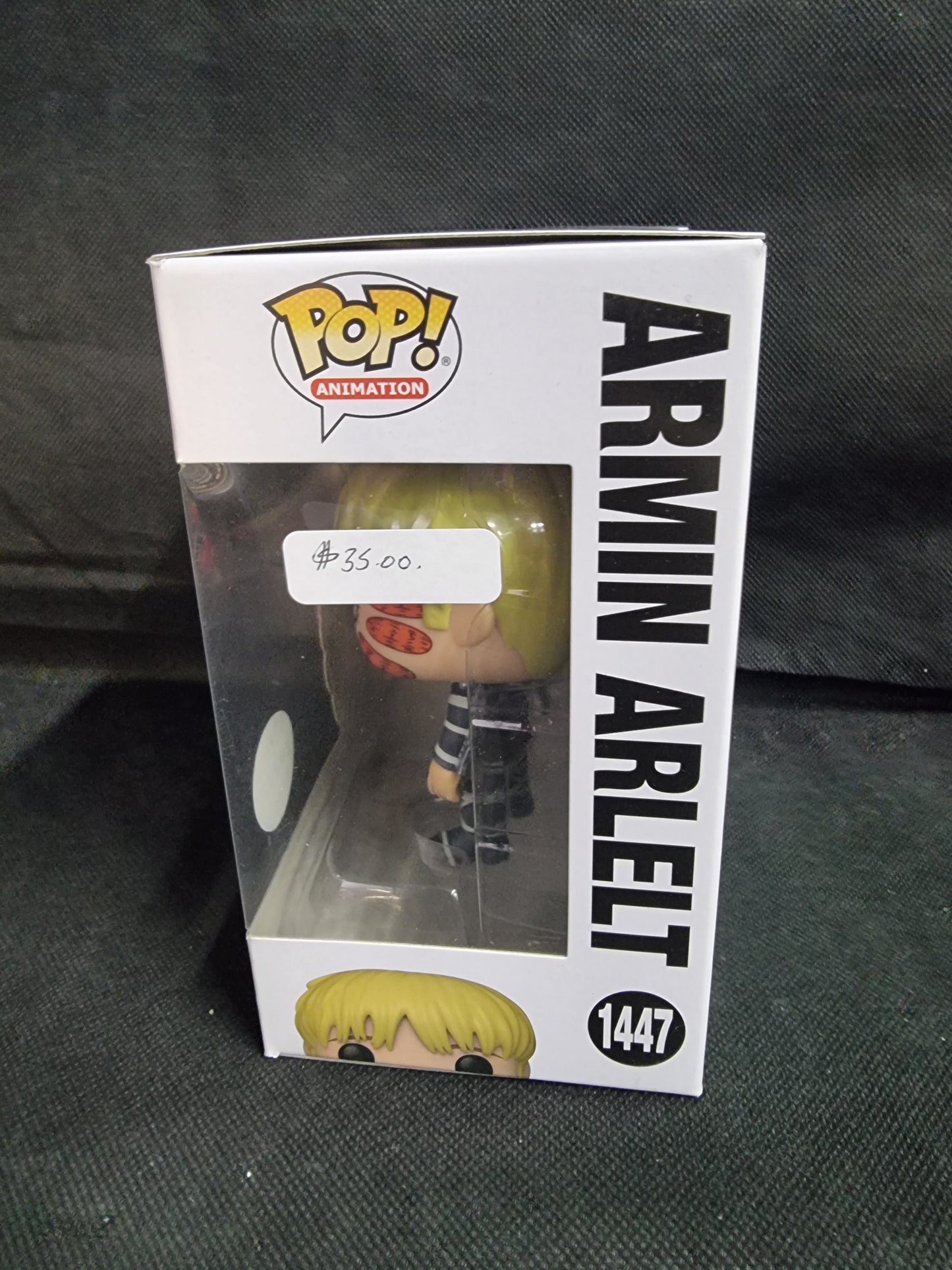 FUNKO POP ATTACK ON TITAN ARMIN ARLELT # 1447 CHASE EDITION