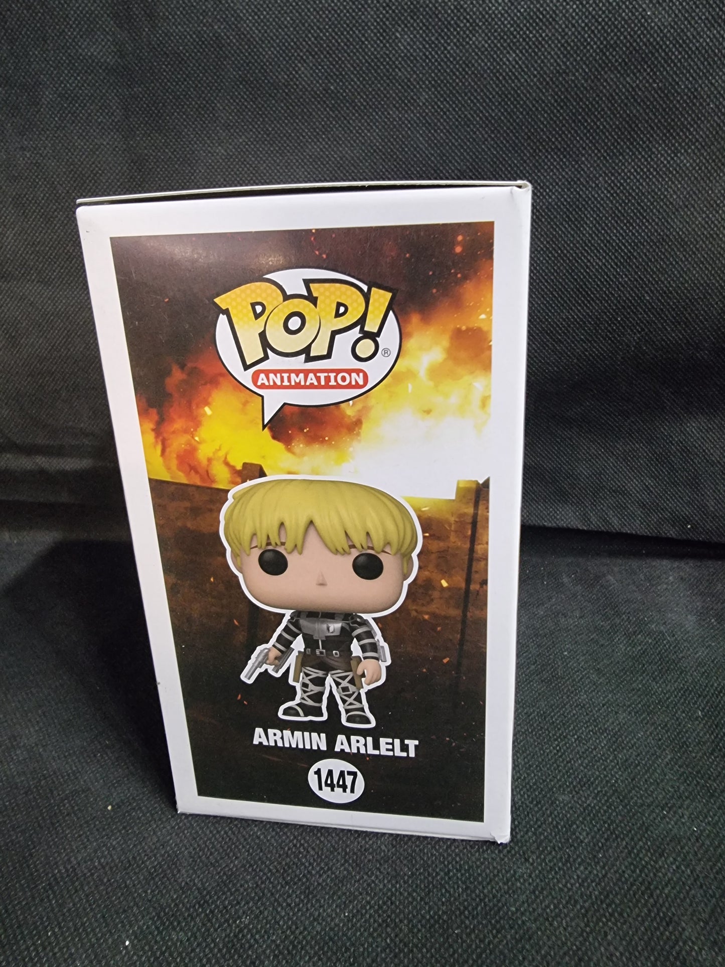 FUNKO POP ATTACK ON TITAN ARMIN ARLELT # 1447 CHASE EDITION