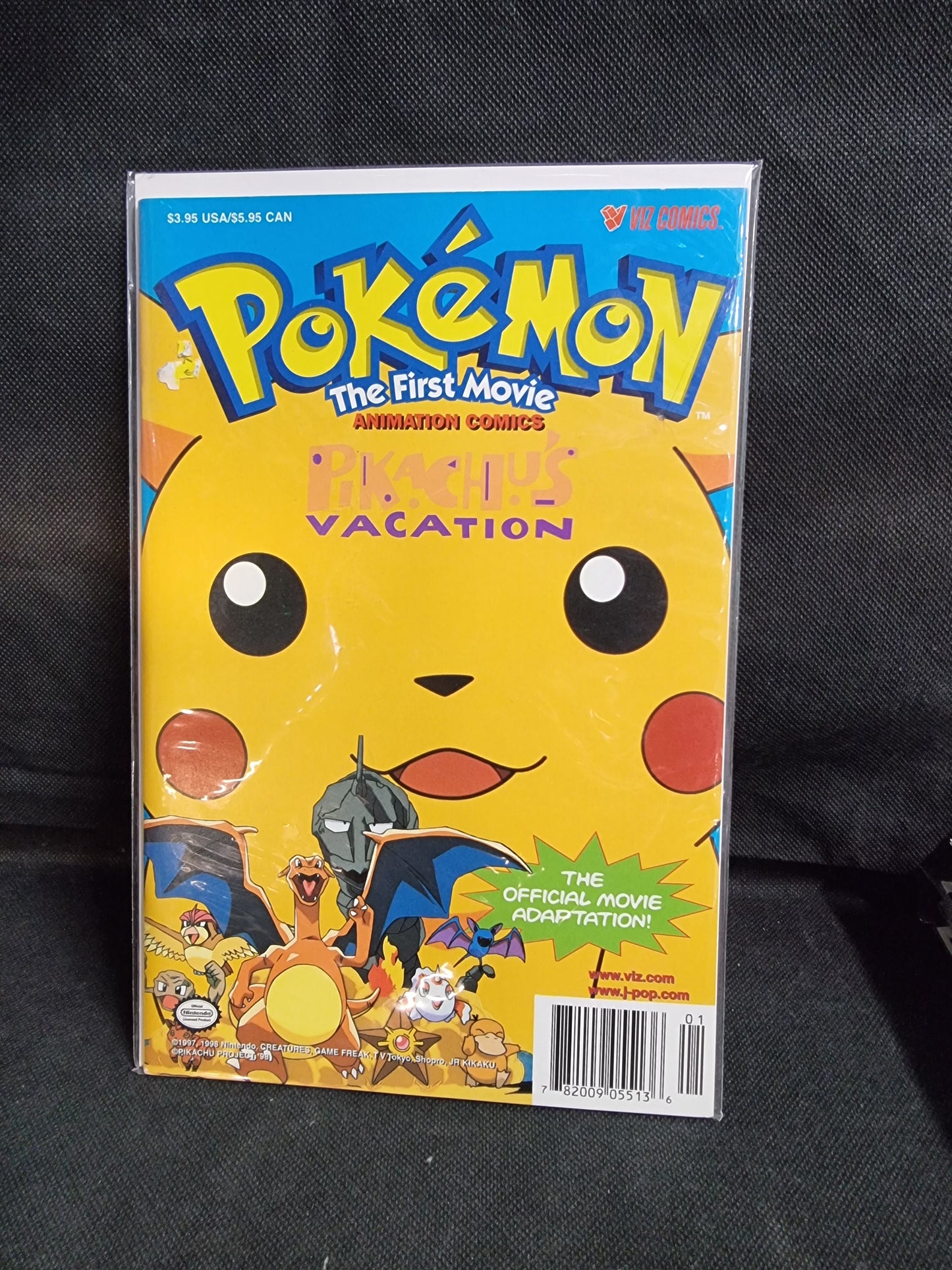 POKEMON THE FIRST MOVIE ANIMATION COMICS  PIKACHU VACTION