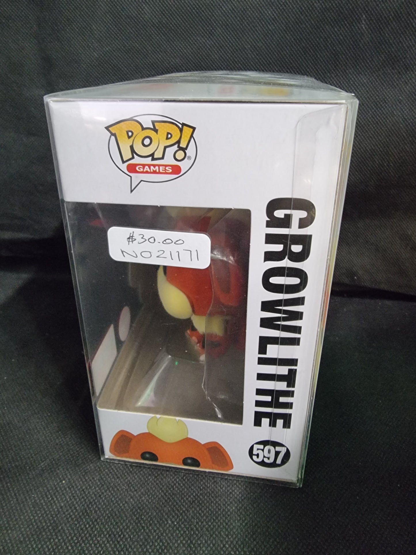 FUNKO POP POKEMON GROWLITHE FLOCKED LIMITED EDITION #597