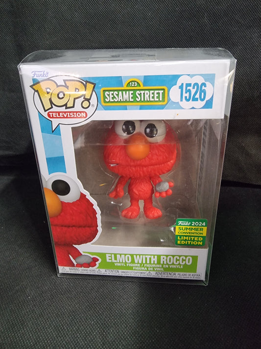 FUNKO POP SESAME STREET ELMO WITH ROCCO #1526 LIMITED EDITION