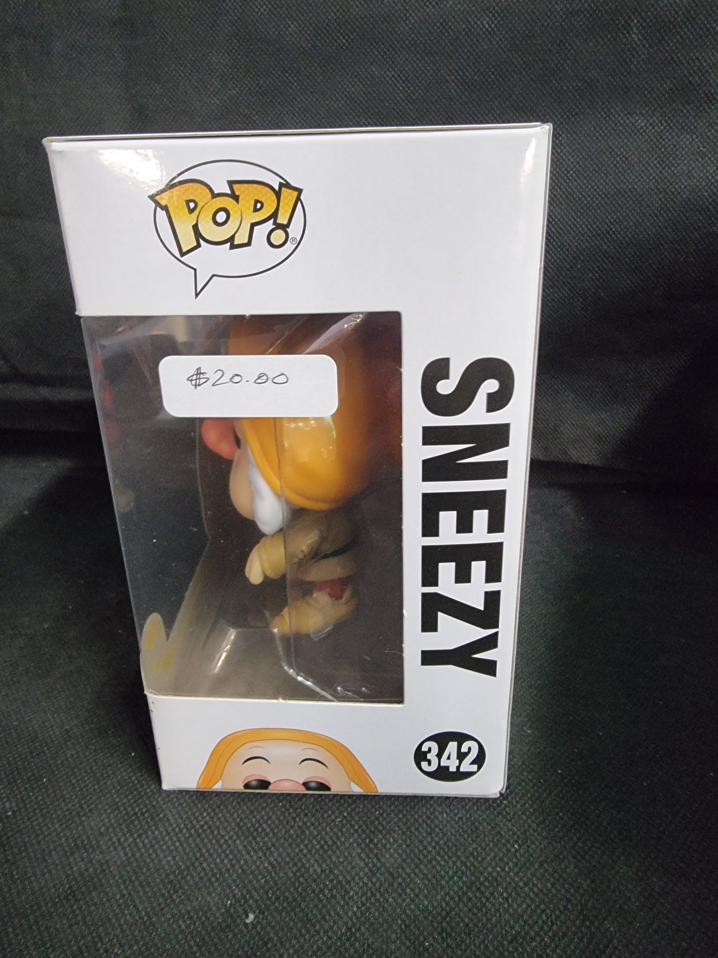 FUNKO DISNEY SNOW WHITE AND THE SEVEN DWARFS SNEEZY # 342 Captain Comics and Collectables Pty Ltd