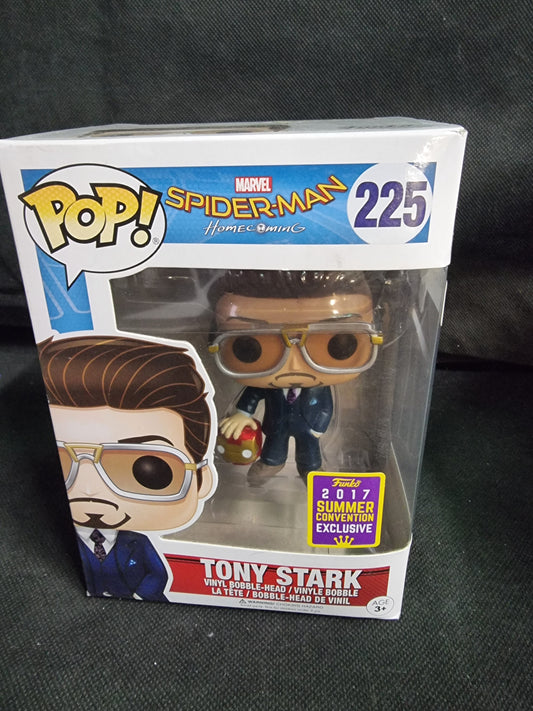 FUNKO POP MARVEL SPIDER-MAN TONY STARK 2017 SUMMER CONVENTION #225