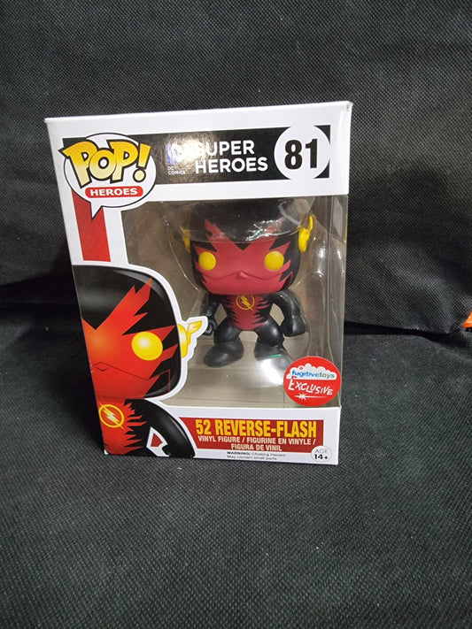 FUNKO POP DC SUPER HEROES 52 REVERSE-FLASH EXCLUSIVE #81
