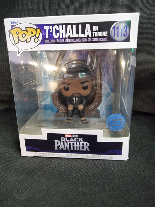 FUNKO MARVEL BLACK PANTHER T'CHALLA ON THRONE #1113 SPECIAL EDITION