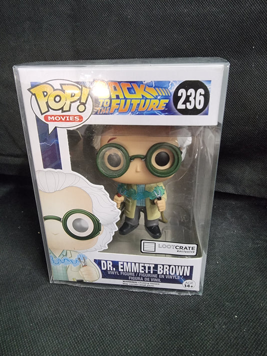 FUNKO POP BACK TO THE FUTURE DR.EMMETT BROWN #236 LOOTCRATE EXCLUSIVE