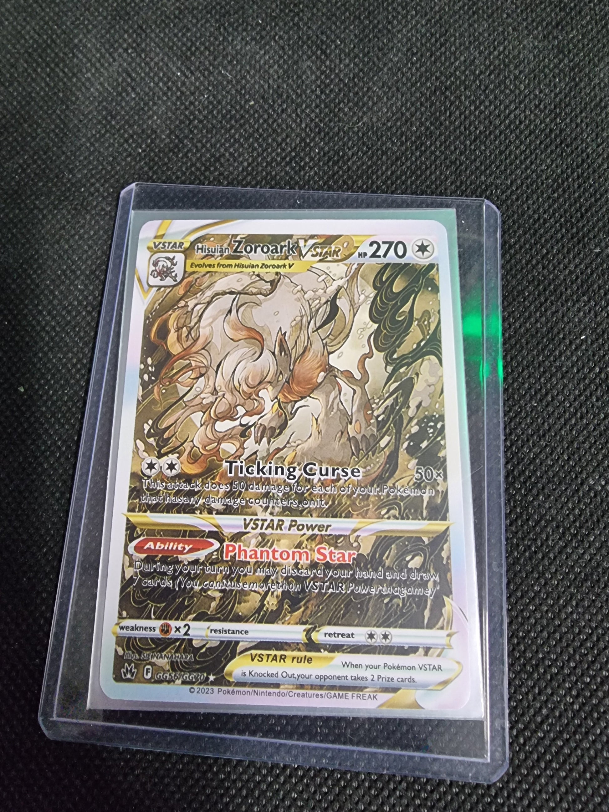 Pokemon Trading Card Game Crown Zenith Holo Rare Hisuian Zoroark VSTAR Captain Comics and Collectables Pty Ltd
