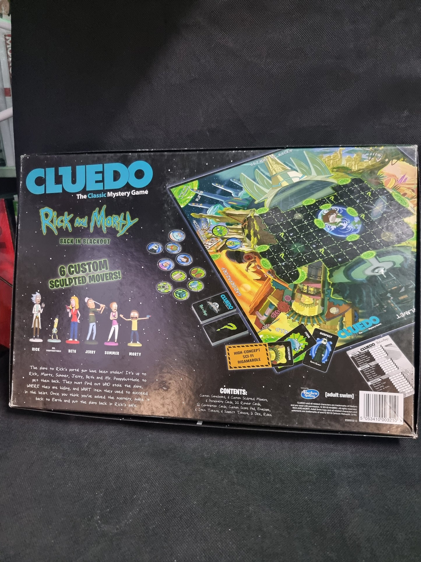 RICK AND MORTY CLUEDO THE MYSTERY GAME (OPENED)