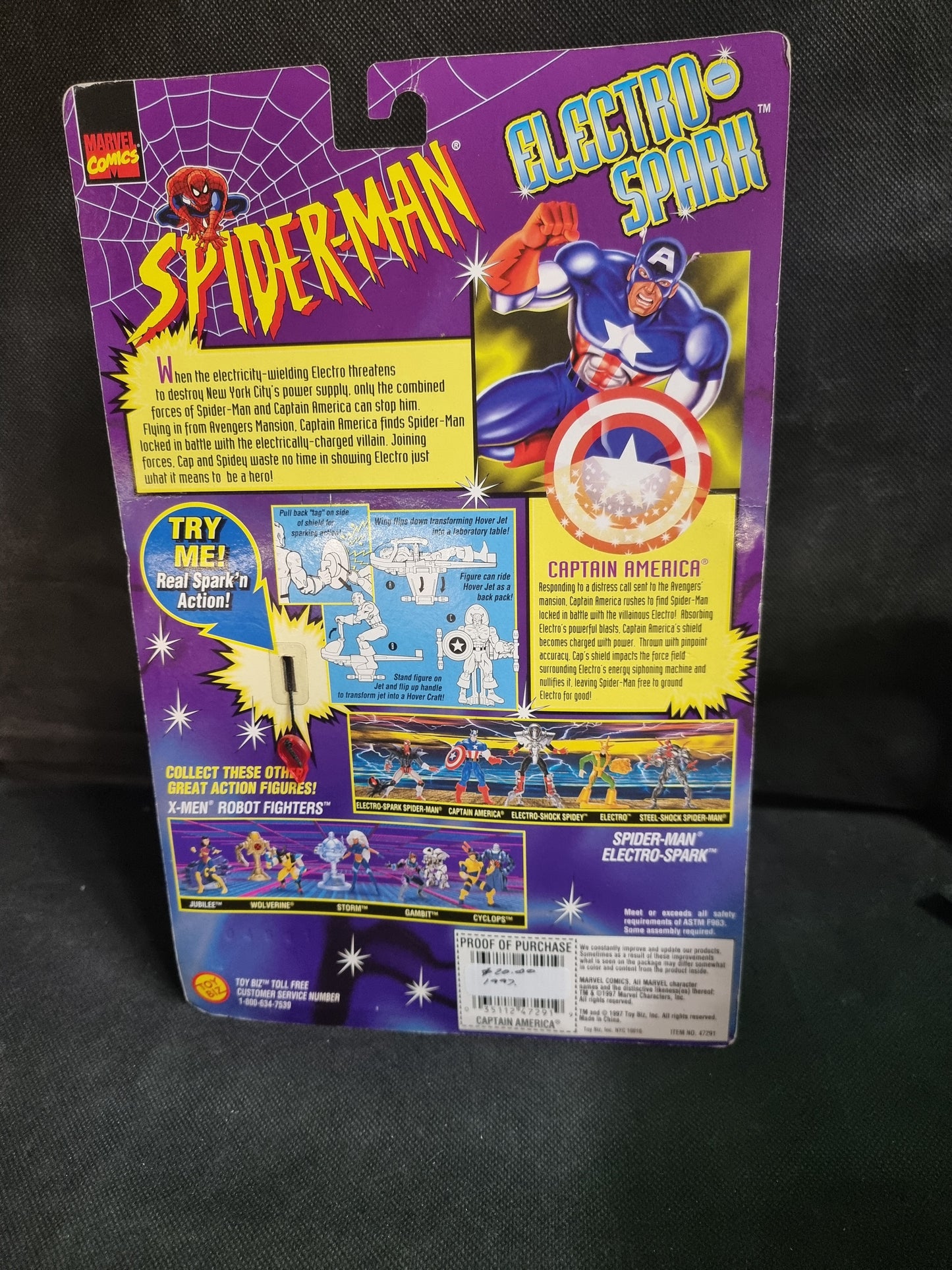 SPIDER-MAN ELECTRO SPARK CAPTAIN AMERICA
