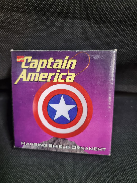 CAPTAIN AMERICA HANGING SHIELD ORNAMENT