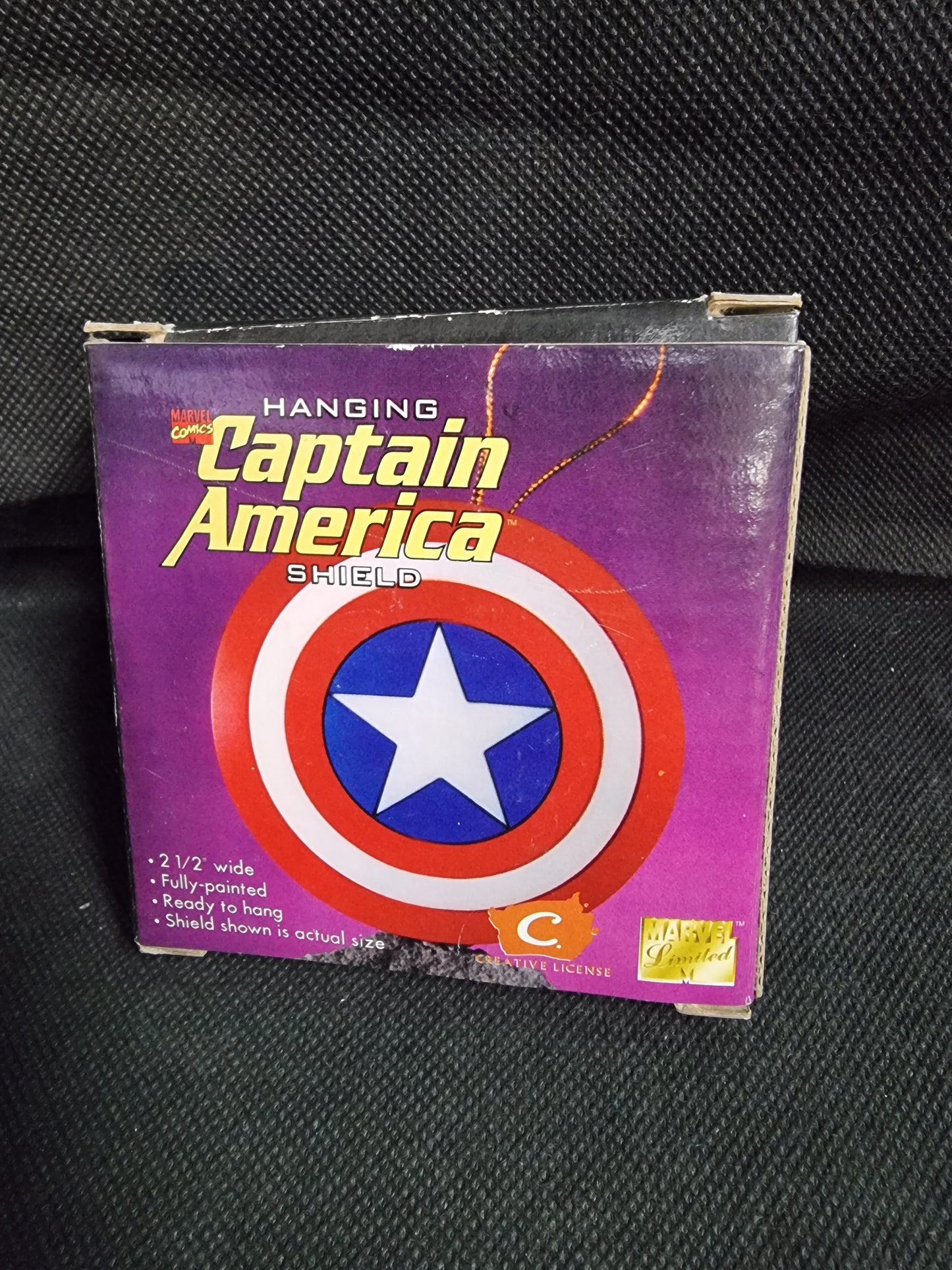 CAPTAIN AMERICA HANGING SHIELD ORNAMENT