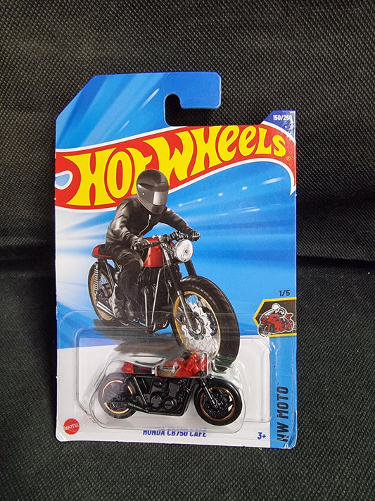 2025 Hot Wheels Red Honda CB750 Cafe 1/5 HW Moto 150/250 HYY85