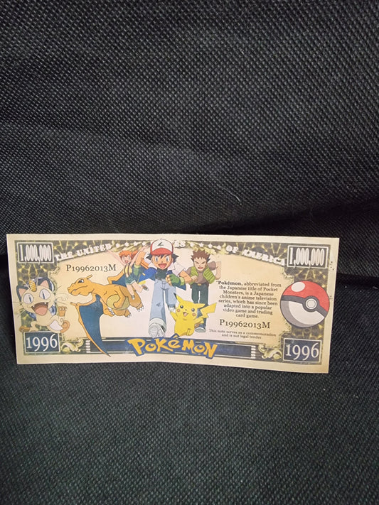 POKEMON  $1,000,000 Novelty Note