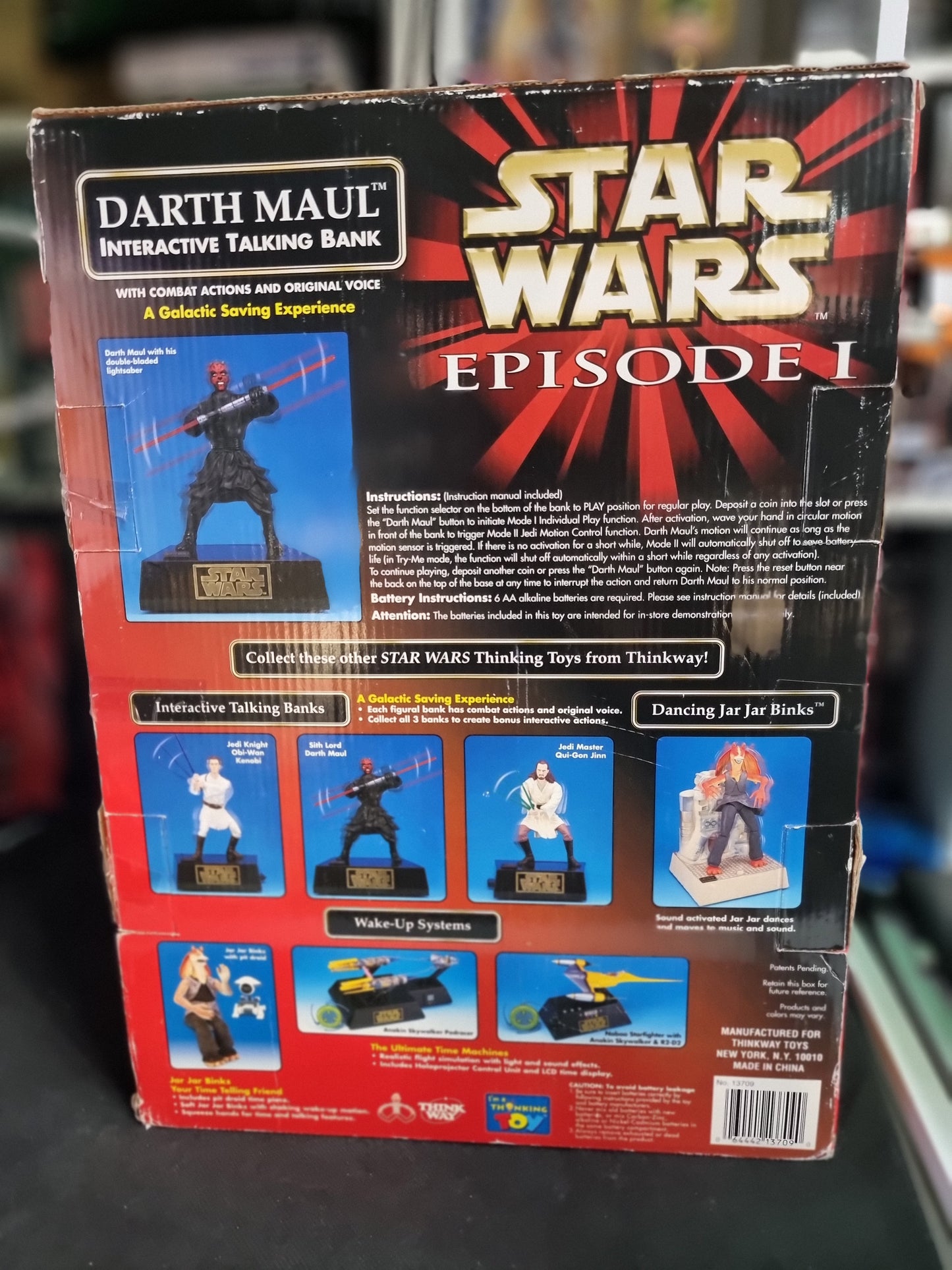 Star Wars Episode 1 Darth Maul Interactive Talking Bank