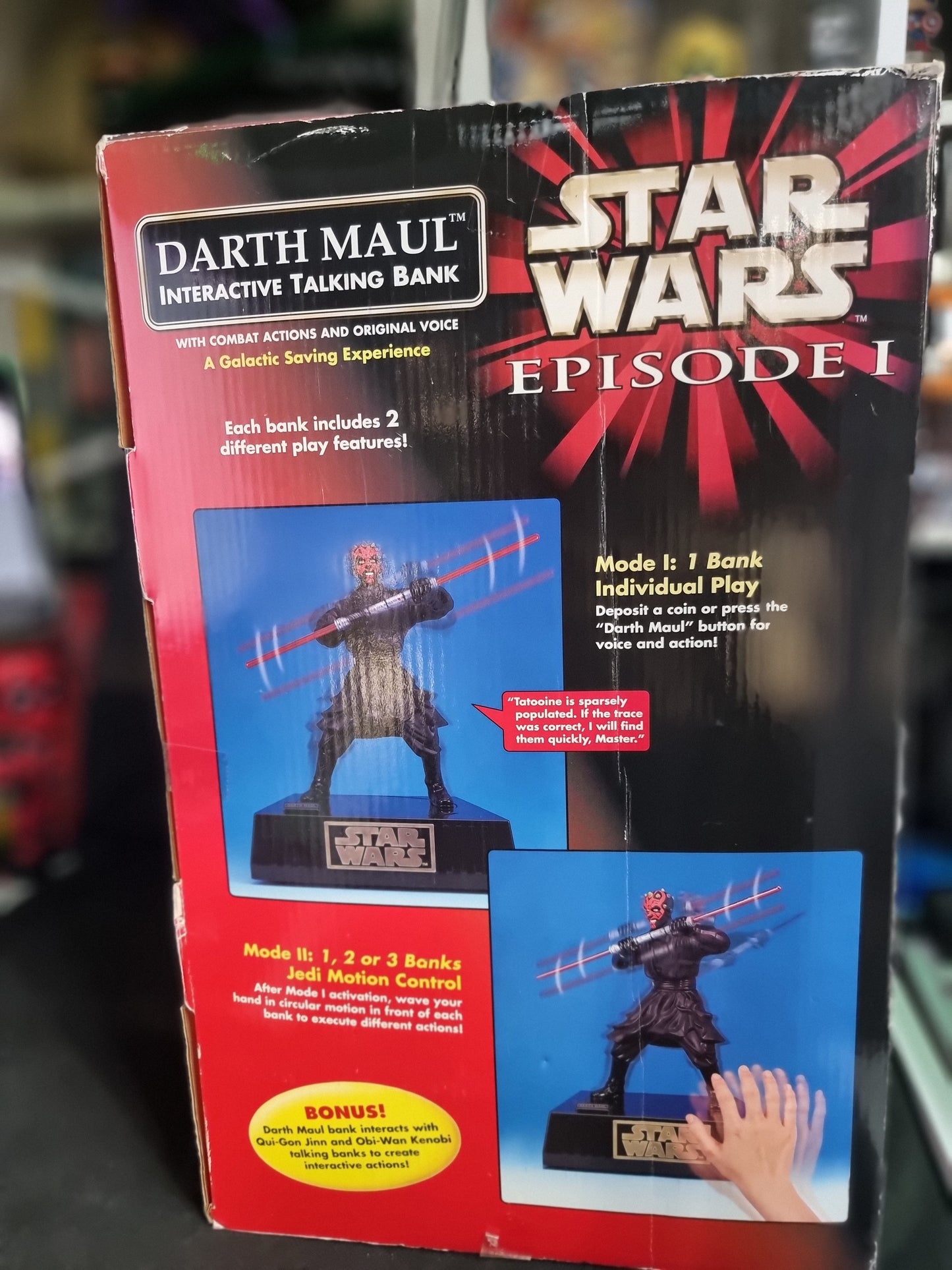 Star Wars Episode 1 Darth Maul Interactive Talking Bank