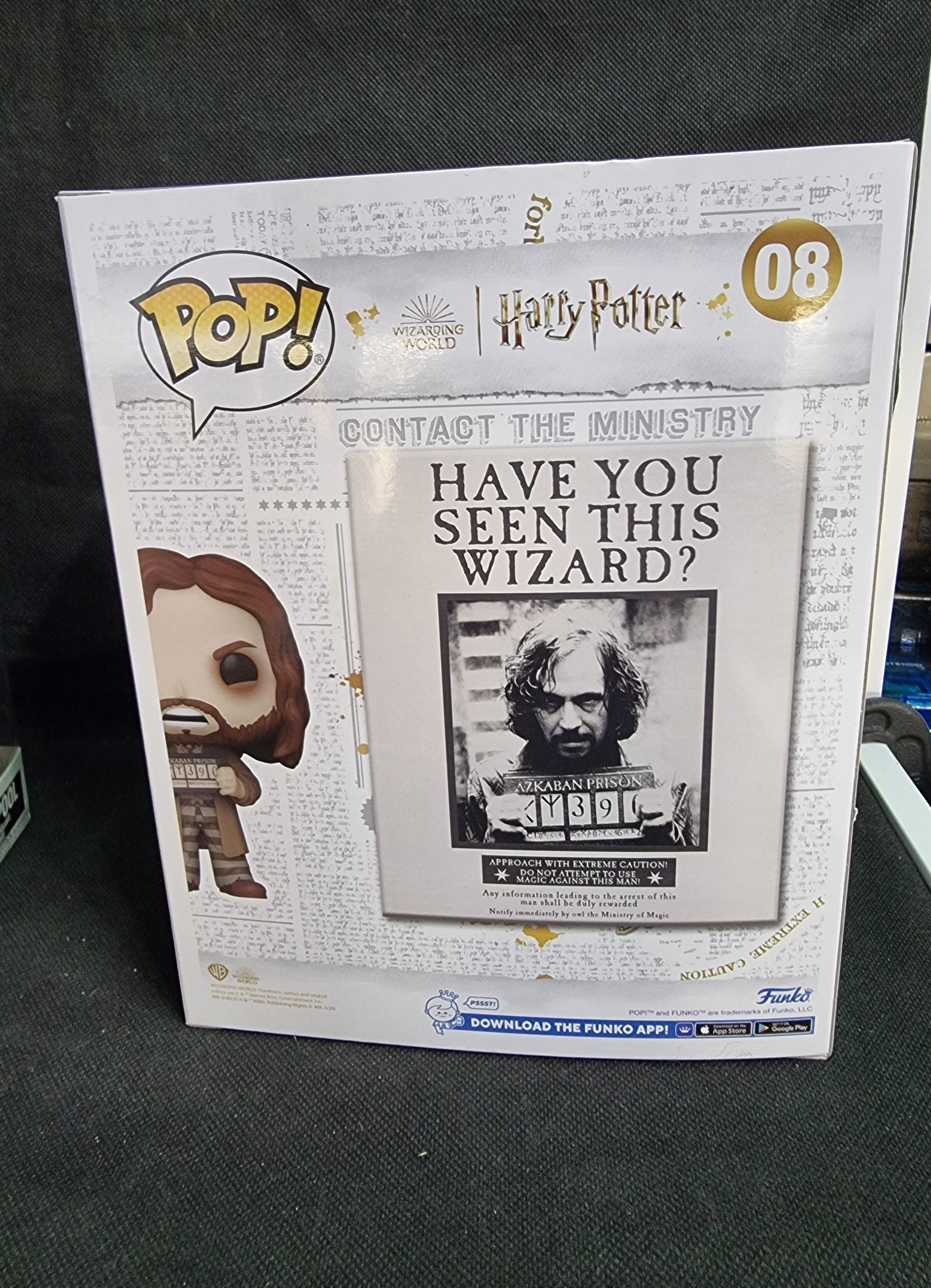 FUNKO POP HARRY POTTER SIRIUS BLACK #08 Captain Comics and Collectables Pty Ltd