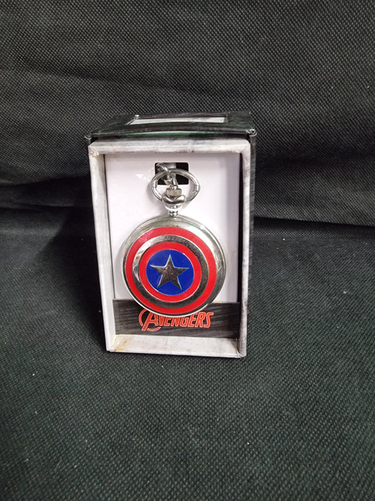 MARVEL AVENGERS CAPTAIN AMERICA POCKET WATCH